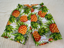 MENS SWIM PULL ON PINEAPPLE SHORTS SIZE XL