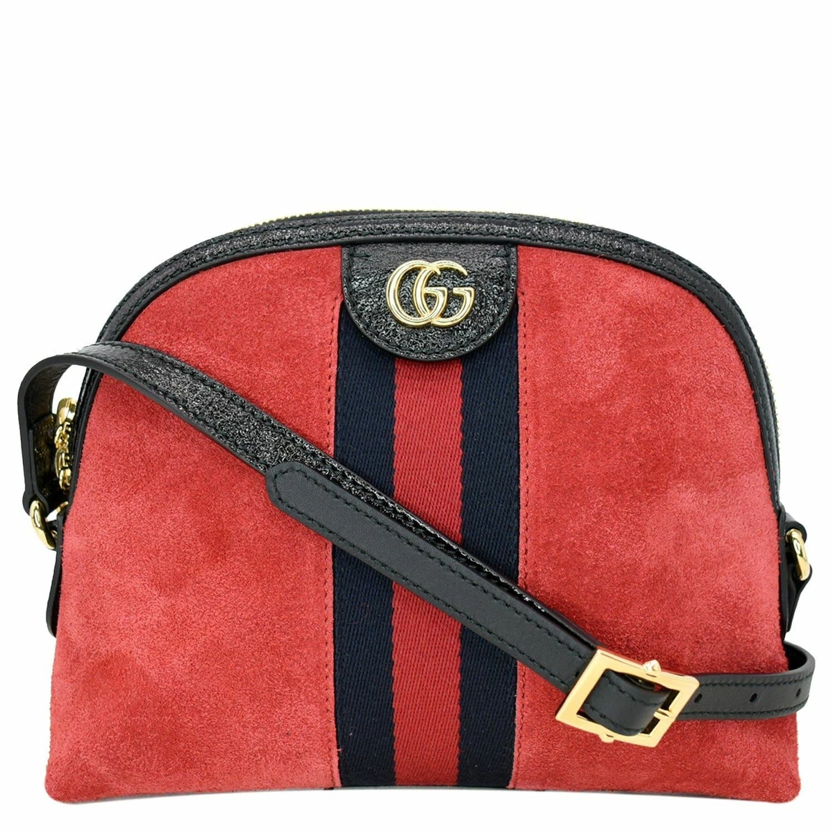 GUCCI Ophidia GG Small Suede Shoulder Bag Red 499621 eBay