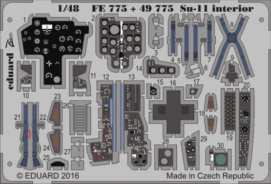 Eduard zoom FE775 1//48 sukhoi SU-11 FISHPOT trumpeter