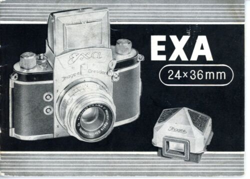 Istruzioni per l'uso IHAGEE EXA 24x36 mm fotocamera manuale utente (Y5816 - Foto 1 di 1