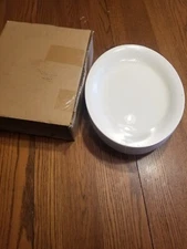 6 Tuxton large oval Dinner Plates. 12.5" X 10"New Stock. Restaurant supply. J3