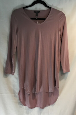 NWT Eileen Fisher Women's Pullover Tunic Top V Neck High Low Hem Stretch Size PP