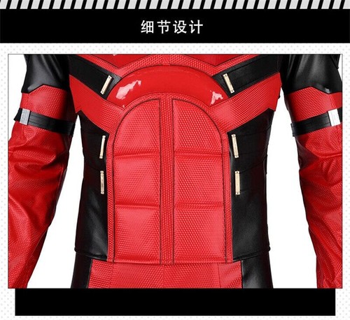 Deadpool 3 Wade Wilson Cosplay Costume Handmade Outfits Jumpsuit Suit Halloween - Picture 11 of 25