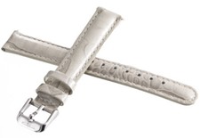 Invicta Women's 16mm x 15mm Nude Patent Leather Watch Band Strap Silver Buckle