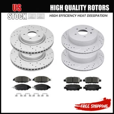 Front & Rear Brake Rotors + Ceramic Pads for Nissan Murano Pathfinder JX35 QX60