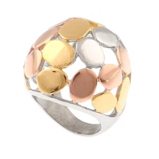Silver Tone Fashion Stainless Steel Ring- KLS022-MIX8