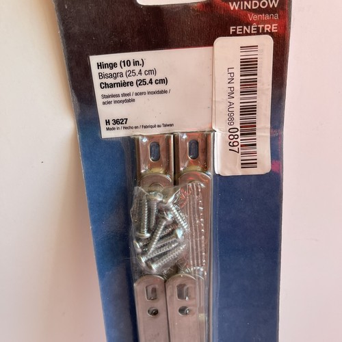 New Prime-Line Stainless Steel Hinge Casement or Projecting Window 10" H 3627 - Picture 2 of 12