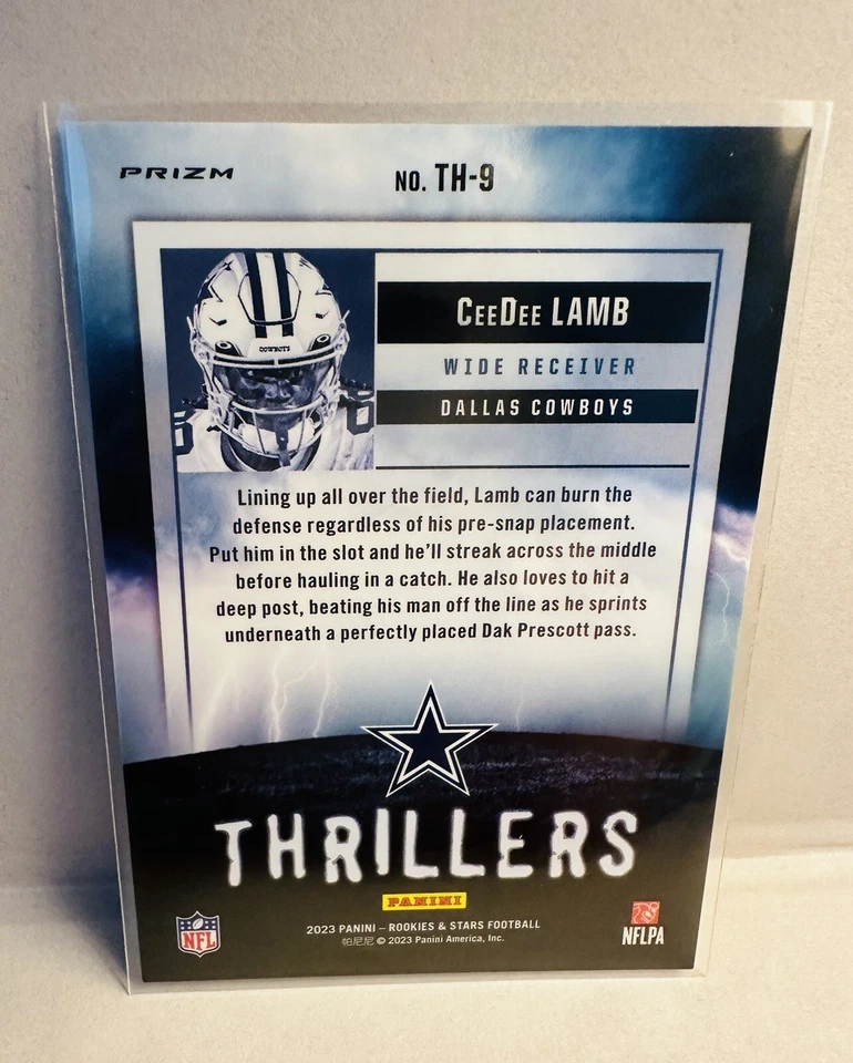 2023 Ceedee Lamb Rookies And Stars Thriller Red Plaid Dallas Cowboys - Image 2 of 2
