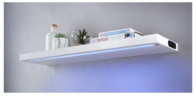 Details zu  Alaska LED Light Shelf - Blue Modern stunning NEUE Popularität