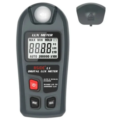 BSIDE Lux Meter Digital Illuminometer 0 ~ 200.000 Lux LCD Taschenlicht Meter Lux/FC