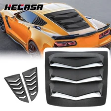 Rear+Side Window Louver Sun Shade Cover For C7 Corvette Z51 Z06 ZR1 2014-2019