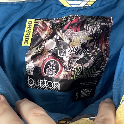 BURTON DRY RIDE Adjustable Waist Band Both Sides Ski Pants Geometric Print Small - Picture 3 of 18