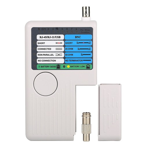 4-in-1 Network Cable Tester RJ11/RJ45/USB/BNC for UTP STP Wire Multi-Tester - Picture 2 of 8