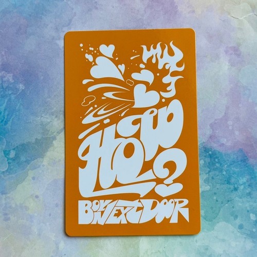BOYNEXTDOOR HOW ? 2nd EP Photo card Earth Wind Fire Weverse JP Universal Music - Picture 37 of 133