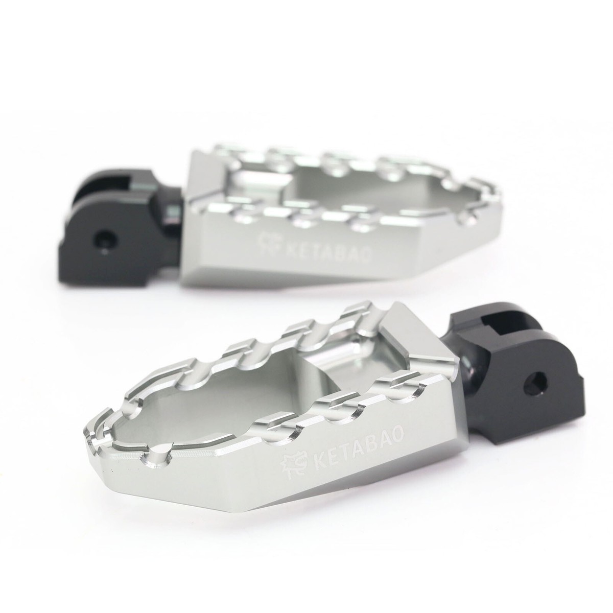 Titanium BUZZ Front Wide Footpegs For Kawasaki Ninja 125 19