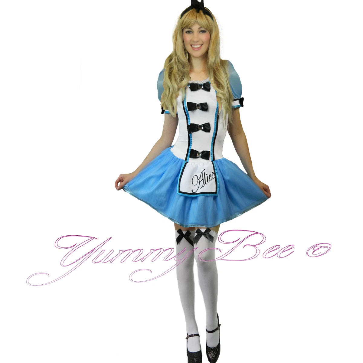 Alice Costume Women Fancy Dress Plus Size 6-18 Halloween | eBay