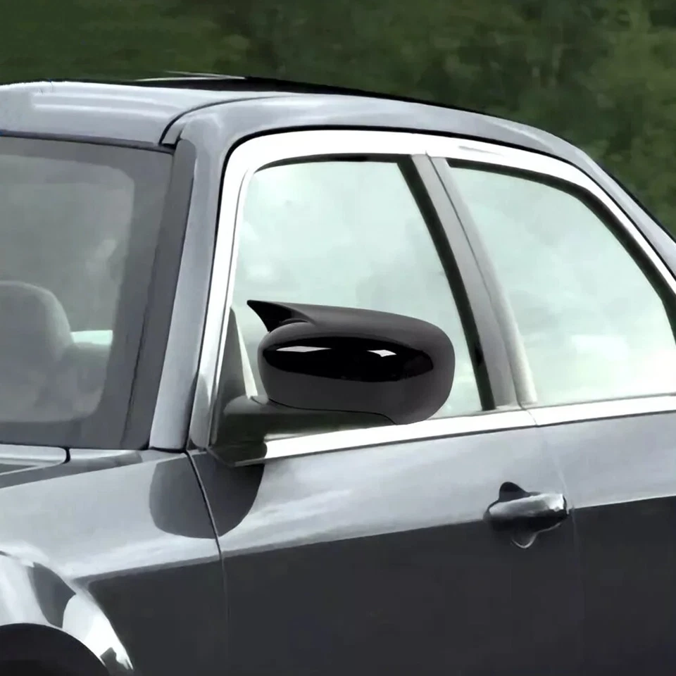 Tapa de cubierta de espejo retrovisor OX negro brillante para Dodge Charger/Chrysler 300C 2006-2010 Foto 3 de 4