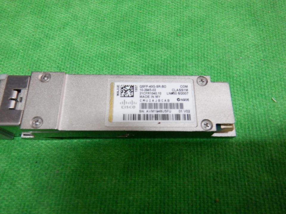 CISCO QSFP-40G-SR-BD 10-2945-02 40GbE 40GBASE-SR MM LC QSFP+ LOT OF 10 - Image 3 of 4