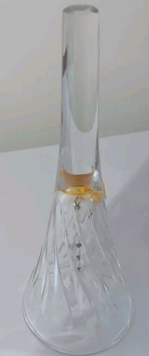 Campana de cristal de plomo genuina Enesco 24 % diseño corte a mano Alemania Occidental - Imagen 2 de 7