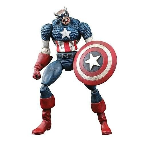 Marvel Select Zombie Colonel Captain America Action Figure Marvel Select Zombie Colonel Captain America Action Figure
