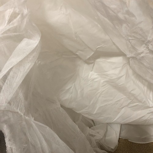 Vintage Draw String Crinoline Layered Wedding Skirt Slip Costume - Picture 5 of 5