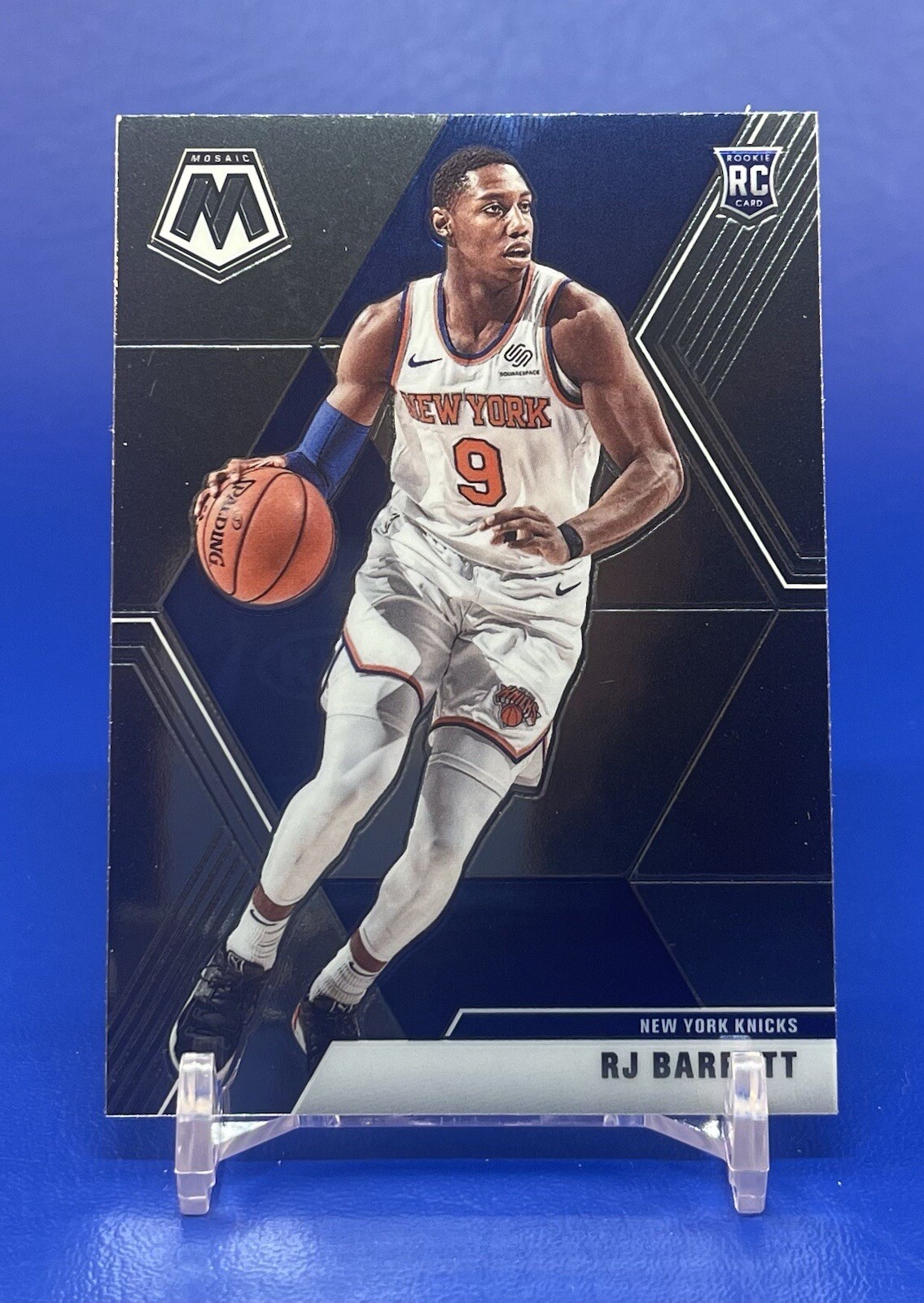 RJ Barrett 2019-20 Panini Mosaic Base RC rookie card (I) Knicks #229