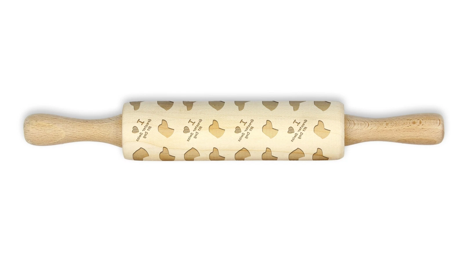 Large Swiss Mountain Dog Roller with Small Dog Head Art-Dog