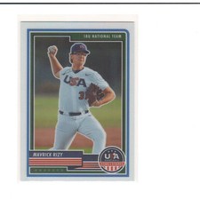 2023 Panini Stars & Stripes USA Baseball #14 Mavrick Rizy