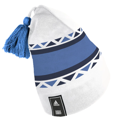 Men's Winnipeg Jets adidas White Reverse Retro 2.0 Pom Cuffed Knit Hat - Picture 2 of 2