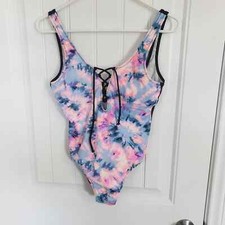 Pink Tye Dye one piece swim suit size small