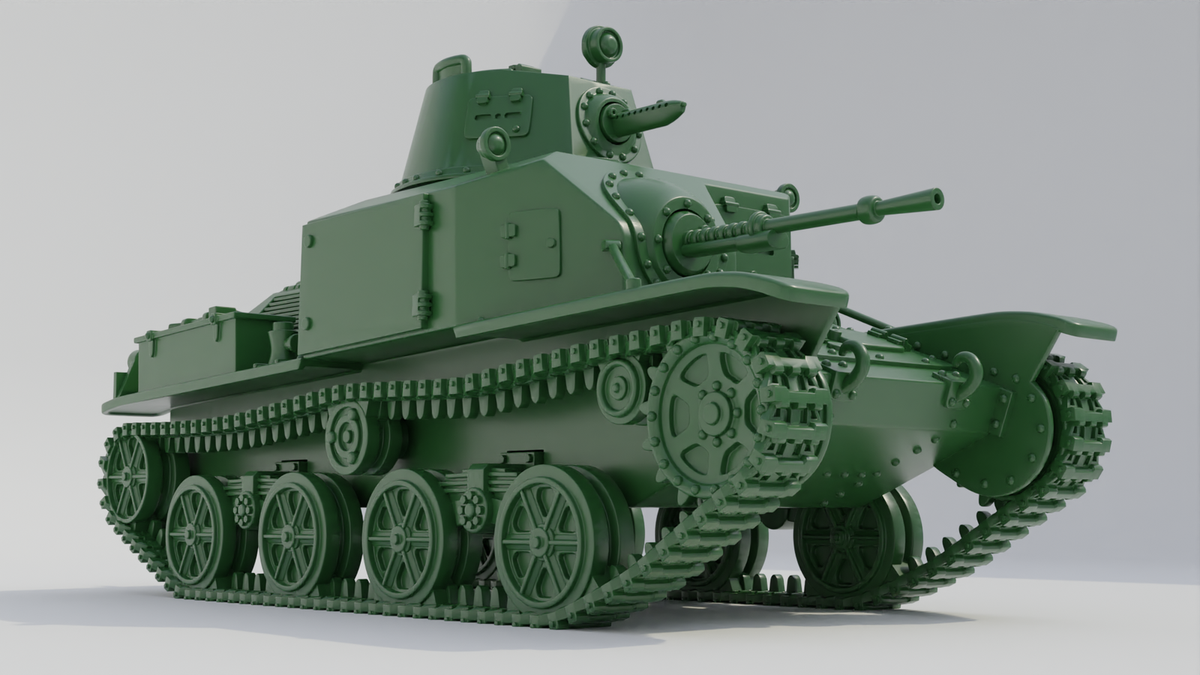 Tankette Type 92 Jyu-Sokosha (late) - Japanese Army - 28mm Tankette Type 92 Jyu-Sokosha (late) - Japanese Army - 28mm