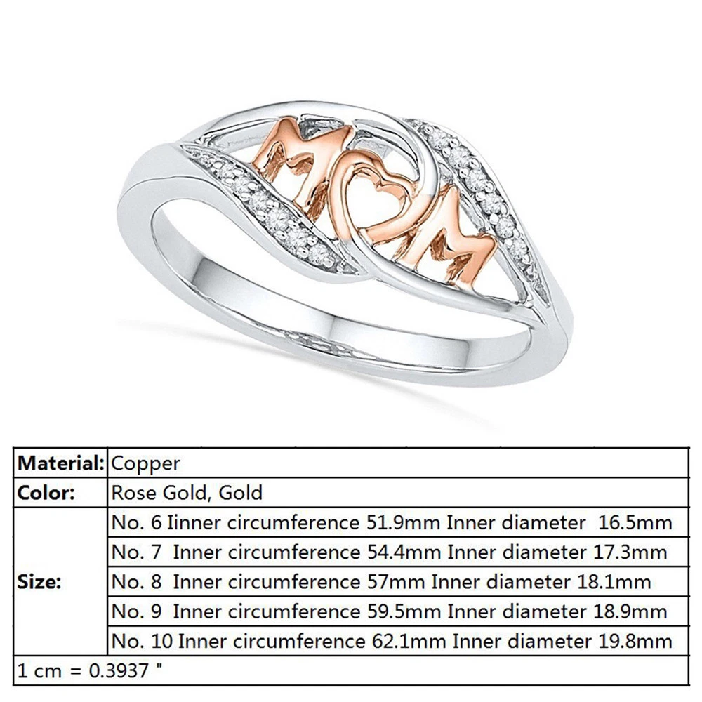 Mom rings 2024 white gold