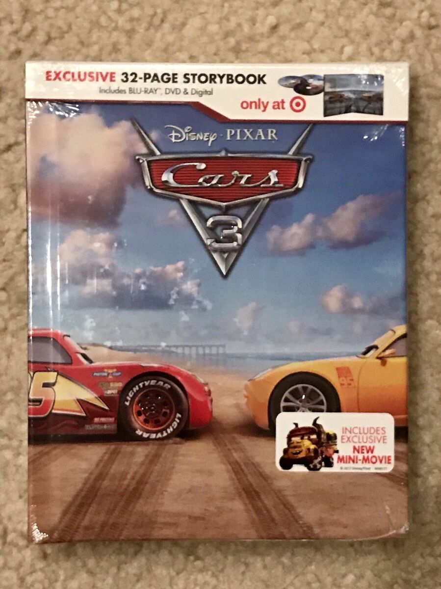 NEW CARS 3 Exclusive DigiBook PIXAR 32-Page Storybook/Blu