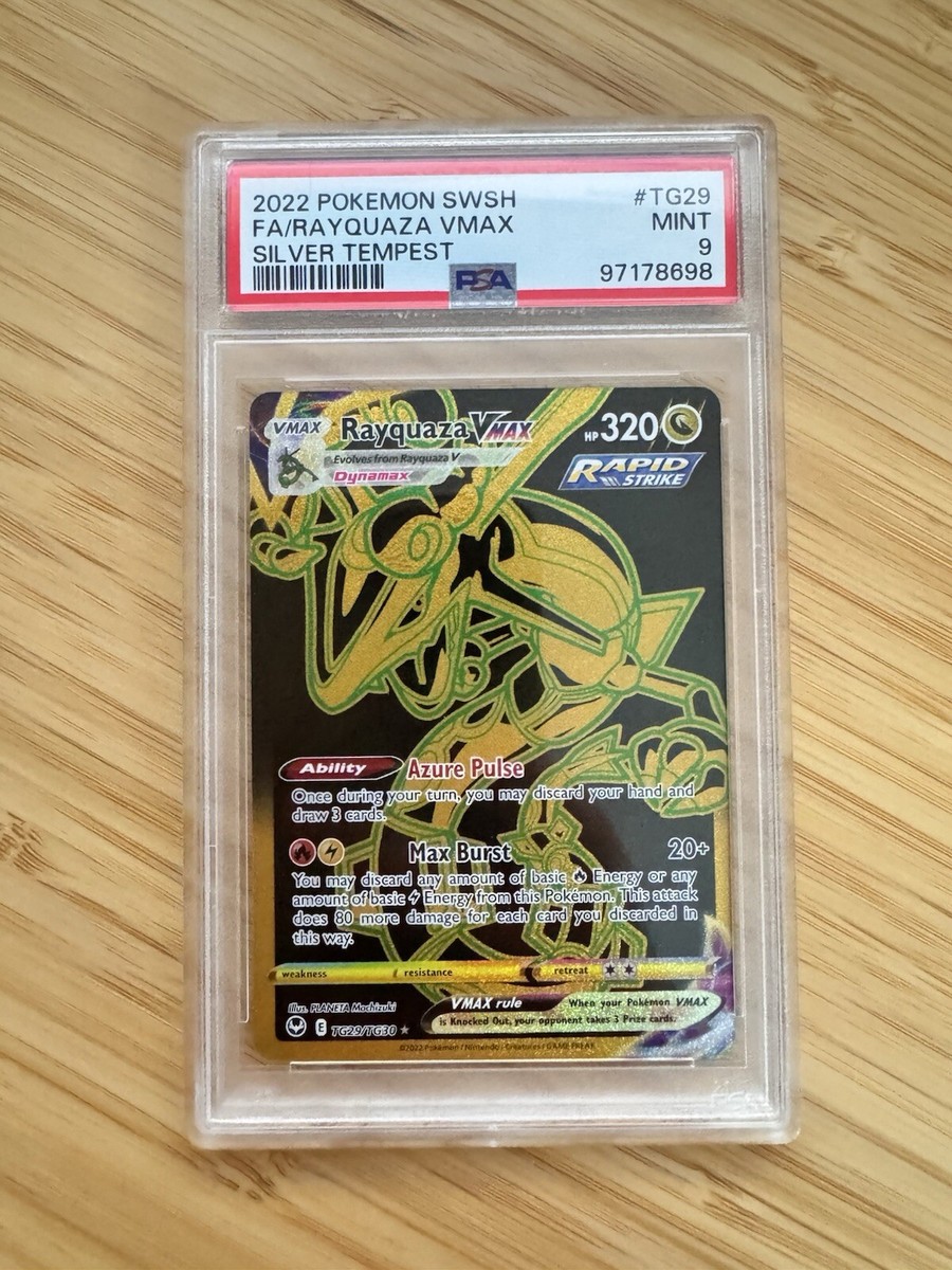 Rayquaza VMAX MINT PSA 9 (Silver Tempest) $TG29 Pokémon Card Rayquaza VMAX MINT PSA 9 (Silver Tempest) $TG29 Pokémon Card