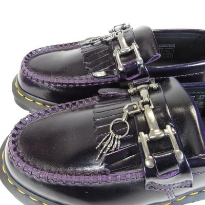 Dr. Martens Adrian Bone Snaffle Shoes Mens Size 4 Purple Leather