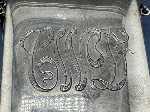Sterling Silver Purse Art Nouveau Woman with Flowing Dress by Blackington 109 gr - Picture 9 of 13