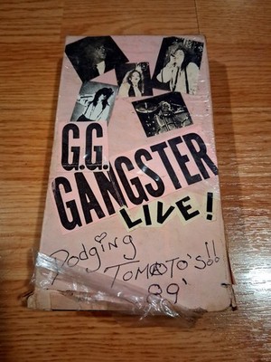 G.G. Gangster Live! Dodging Tomato's 89' VHS Private Press Glam Metal Punk Rock