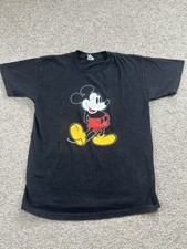 Vintage 80  s Mickey Mouse Tshirt Size Medium Faded Single Stitch Made In USA