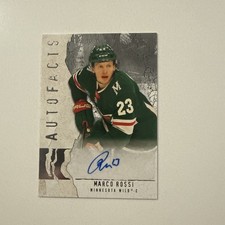 2025-26 Upper Deck Artifacts Auto Facts Autographed Marco Rossi #AF-RO