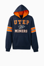 Colosseum Jugend UTEP Miners Wrangler Pullover Hoodie NAVY/ORANGE - XL (20)