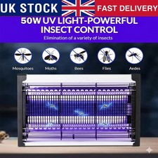 Electric Insect Mosquito Bug Zapper Fly Killer UV Home Indoor Pest Trap 50W