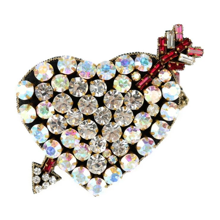 Boucles d'oreilles GUCCI coeur bijoux chat ligne sherry toile gros grain bracelet 493011 rhins