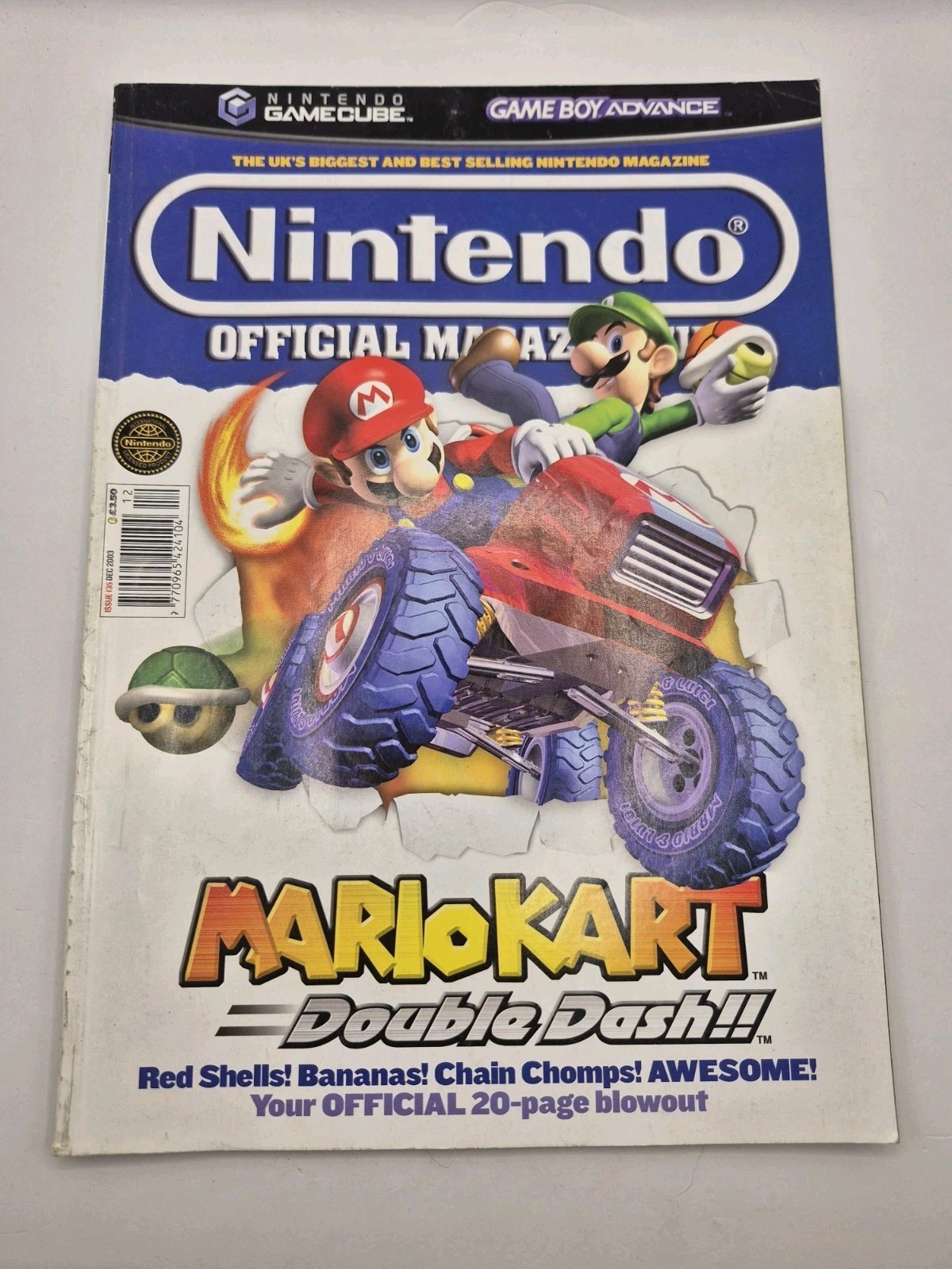 Issue 135 Nintendo Official Magazine 2003 , Mario Kart Double Dash Issue