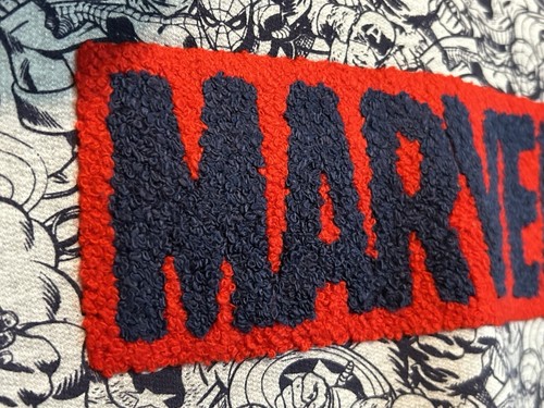 MARVEL Characters Youth Hoodie Sweatshirt Pocket Gray Blue Red Size 16 - Picture 6 of 18