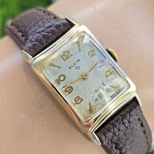 Vintage ELGIN men's manual wind watch 10K RGP Grade 623 USA 1951