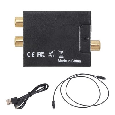 Digital Optisch Koaxial Toslink  zu Analog Audio Converter Adapter  SV Q8Z19811