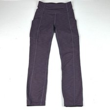 Lululemon High Waisted Womens Size 2 Stretch 24  Length Leggings Purple
