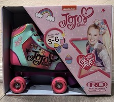 Jojo Siwa Roller Derby Quad Star Roller Skates Adjustable, Size Medium 3-6 