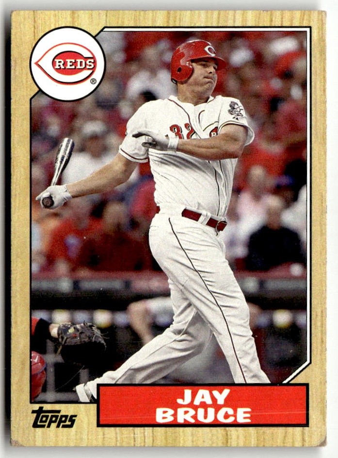 2012 Topps #TM-39 Jay Bruce 1987 Topps Minis Cincinnati Reds Baseball