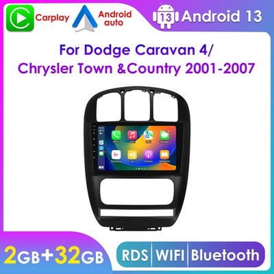 For Chrysler Town & Country 2001-2007 Android 13.0 CarPlay Car Stereo Radio GPS